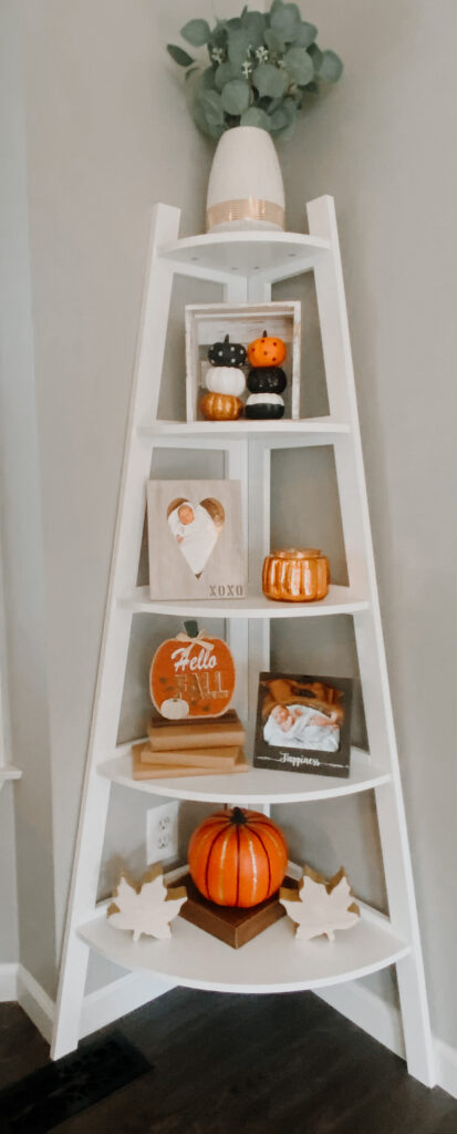 corner shelf decor