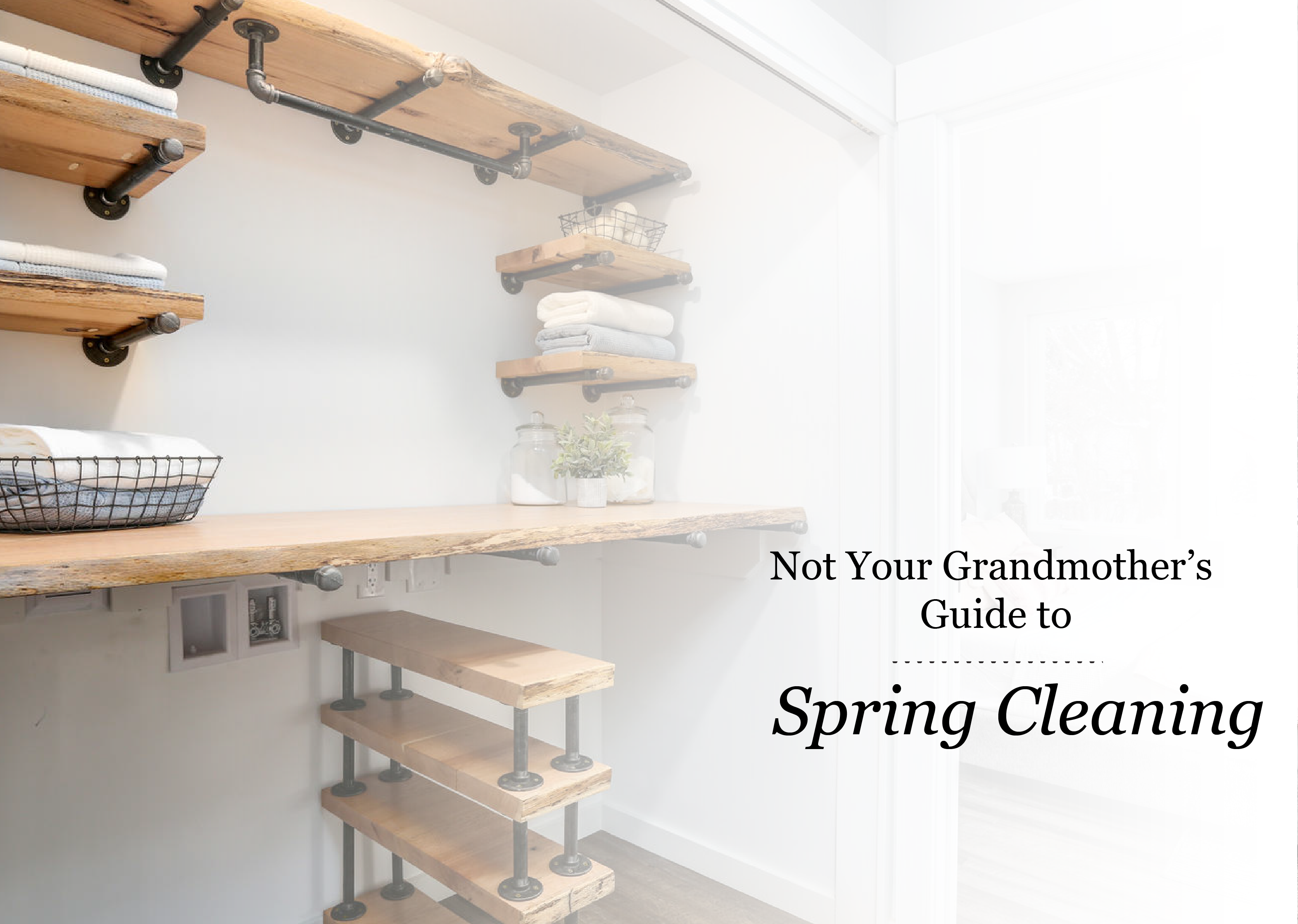 spring cleaning laundry room